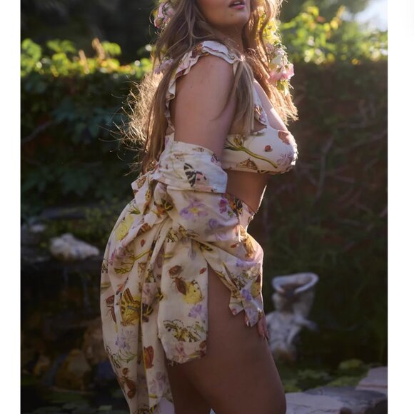 Selkie The Elder Beach Blouse Cotton Button Down Causal Beach Small - Picture 2 of 8